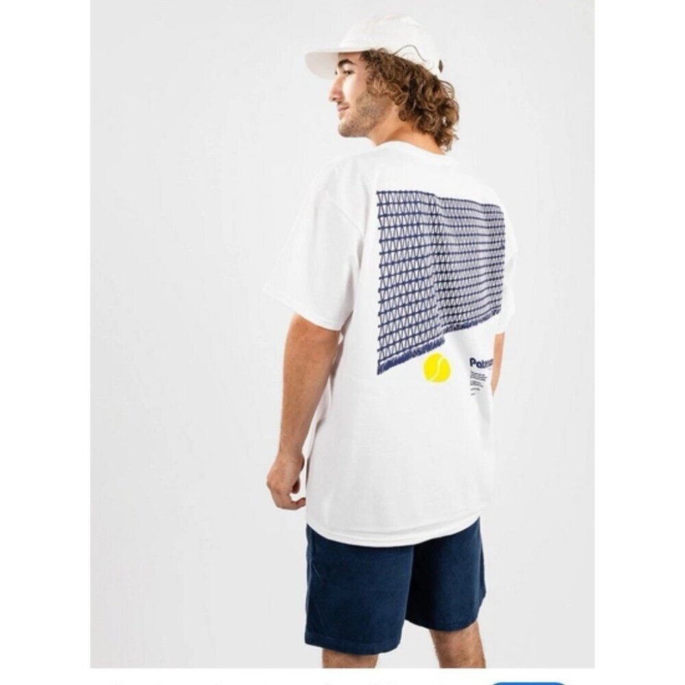 Paterson Men’s white tennis net t-shirt Large Nwt